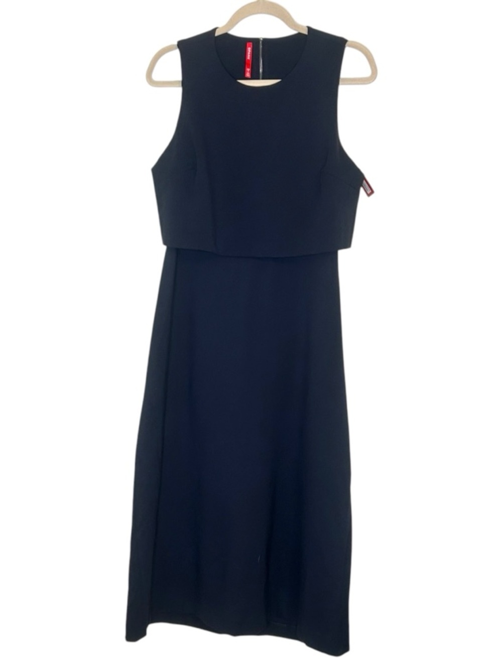 SPANX Ponte Sleeveless Midi Dress- NAVY BLUE- Size Large - Picture 4 of 13